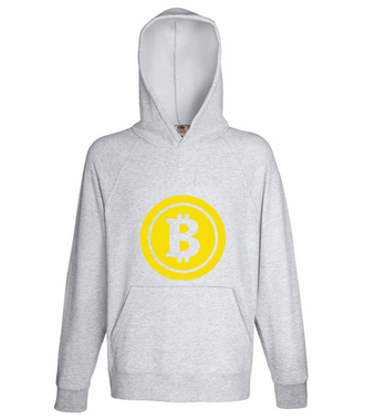 Słoneczny bohater - Bluza z nadrukiem - Kryptowaluty - bitcoin - Męska z kapturem