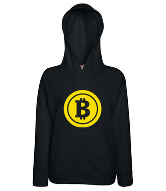 Słoneczny bohater - Bluza z nadrukiem - Kryptowaluty - bitcoin - Damska z kapturem