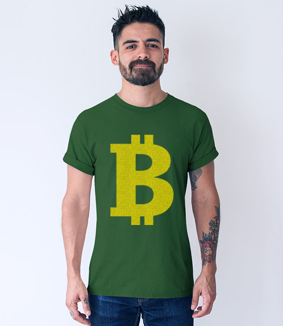 Bitcoinowy minimalizm koszulka z nadrukiem bitcoin kryptowaluty mezczyzna jipi pl 1879 193