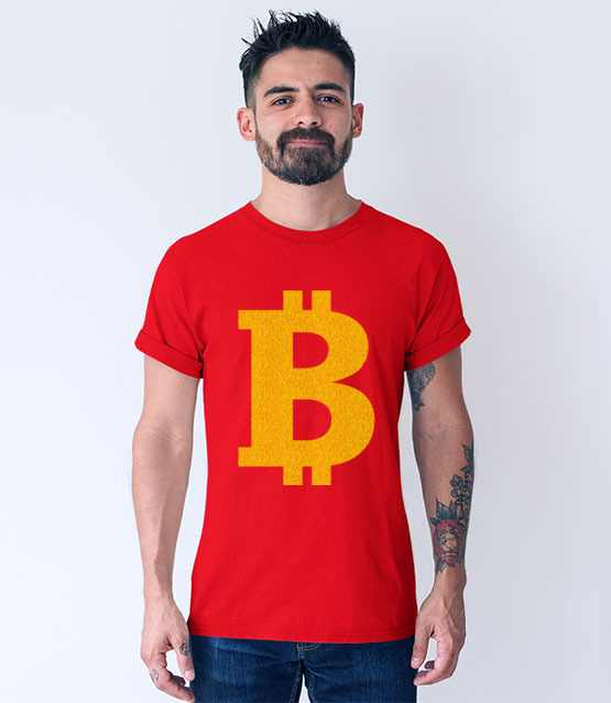 Bitcoinowy minimalizm koszulka z nadrukiem bitcoin kryptowaluty mezczyzna jipi pl 1879 54
