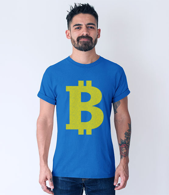 Bitcoinowy minimalizm koszulka z nadrukiem bitcoin kryptowaluty mezczyzna jipi pl 1879 55