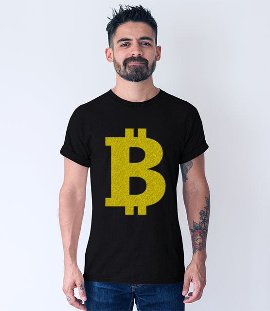 Bitcoinowy minimalizm koszulka z nadrukiem bitcoin kryptowaluty mezczyzna jipi pl 1880 52
