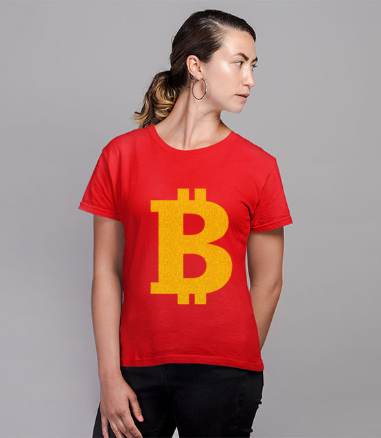 Bitcoinowy minimalizm koszulka z nadrukiem bitcoin kryptowaluty kobieta jipi pl 1879 78