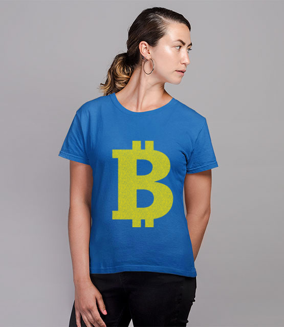 Bitcoinowy minimalizm koszulka z nadrukiem bitcoin kryptowaluty kobieta jipi pl 1879 79