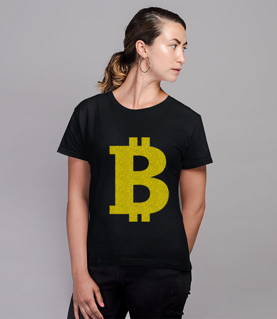 Bitcoinowy minimalizm koszulka z nadrukiem bitcoin kryptowaluty kobieta jipi pl 1880 76