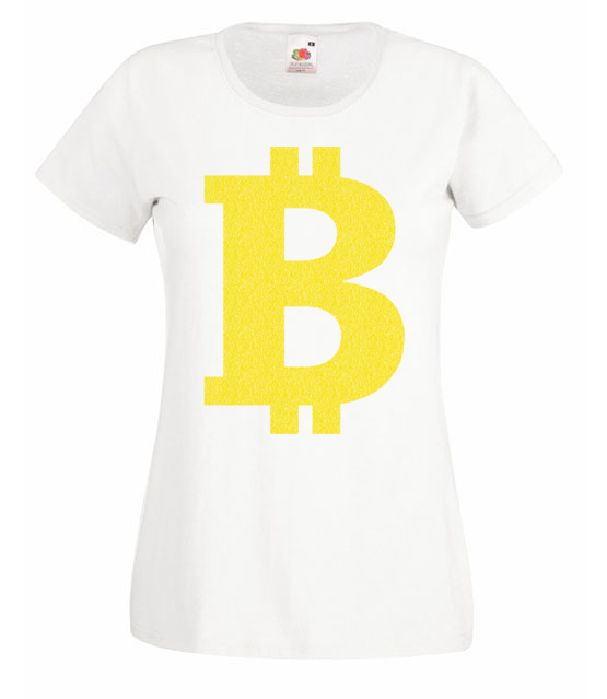 Bitcoinowy minimalizm koszulka z nadrukiem kryptowaluty bitcoin kobieta jipi pl 1879 58