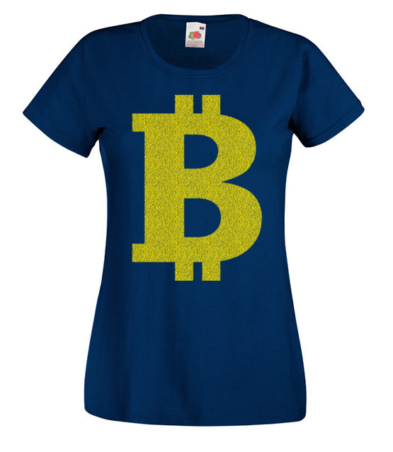 Bitcoinowy minimalizm koszulka z nadrukiem kryptowaluty bitcoin kobieta jipi pl 1879 62
