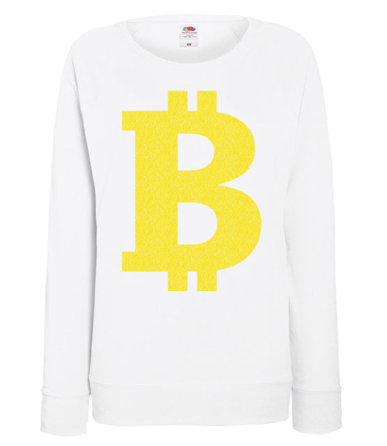 Bitcoinowy minimalizm bluza z nadrukiem bitcoin kryptowaluty kobieta jipi pl 1879 114