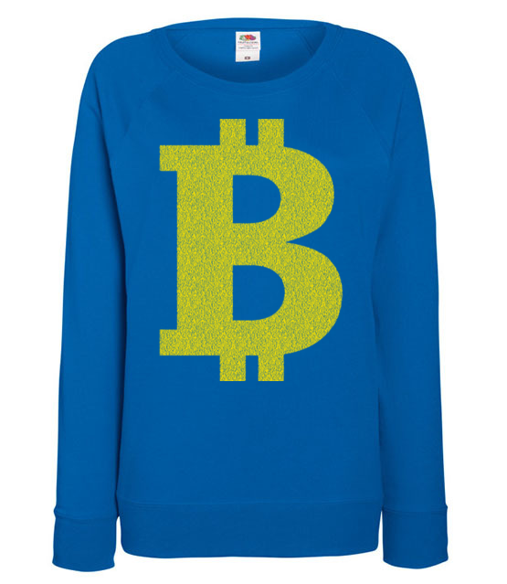 Bitcoinowy minimalizm bluza z nadrukiem bitcoin kryptowaluty kobieta jipi pl 1879 117