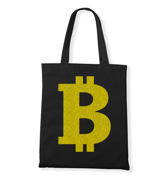 Bitcoinowy minimalizm - Torba z nadrukiem - Kryptowaluty - bitcoin - Gadżety