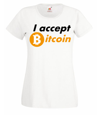 Jasna deklaracja - Koszulka z nadrukiem - Kryptowaluty - bitcoin - Damska