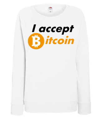 Jasna deklaracja - Bluza z nadrukiem - Bitcoin - Kryptowaluty - Damska