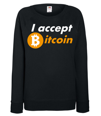 Jasna deklaracja - Bluza z nadrukiem - Bitcoin - Kryptowaluty - Damska
