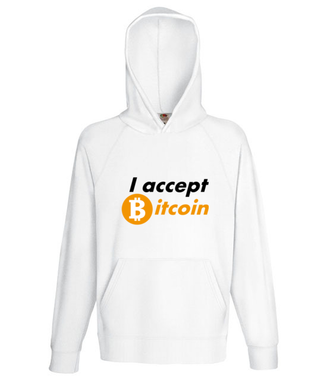 Jasna deklaracja - Bluza z nadrukiem - Kryptowaluty - bitcoin - Męska z kapturem