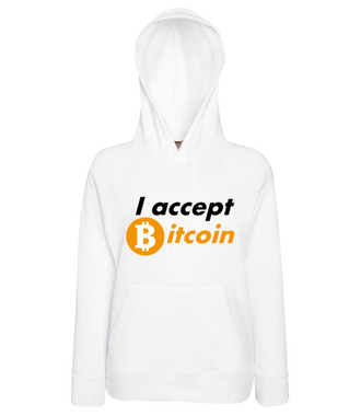 Jasna deklaracja - Bluza z nadrukiem - Kryptowaluty - bitcoin - Damska z kapturem