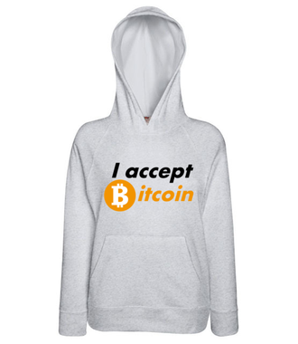 Jasna deklaracja - Bluza z nadrukiem - Kryptowaluty - bitcoin - Damska z kapturem