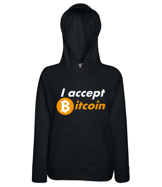 Jasna deklaracja - Bluza z nadrukiem - Kryptowaluty - bitcoin - Damska z kapturem