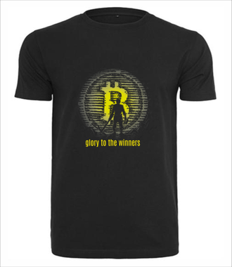 Tylko dla zwycięzców - Koszulka z nadrukiem - Bitcoin - Kryptowaluty - Męska