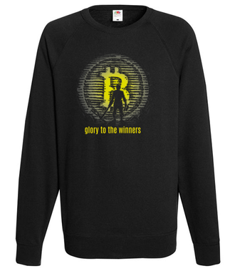 Tylko dla zwycięzców - Bluza z nadrukiem - Kryptowaluty - bitcoin - Męska