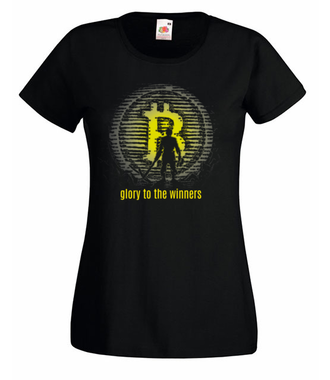 Tylko dla zwycięzców - Koszulka z nadrukiem - Bitcoin - Kryptowaluty - Damska