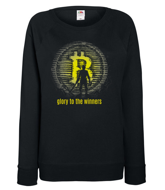 Tylko dla zwyciezcow bluza z nadrukiem kryptowaluty bitcoin kobieta jipi pl 1883 115