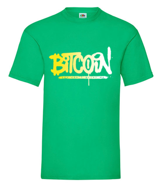 Z lekkim niedomówieniem - Koszulka z nadrukiem - Kryptowaluty - bitcoin - Męska