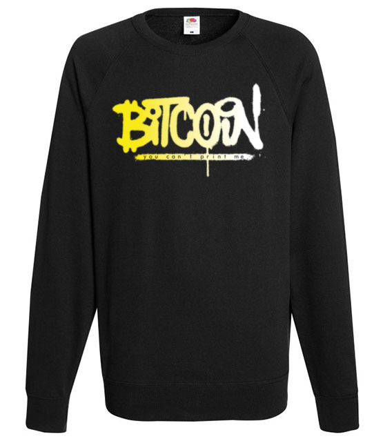 Z lekkim niedomowieniem bluza z nadrukiem kryptowaluty bitcoin mezczyzna jipi pl 1884 107