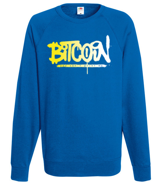 Z lekkim niedomowieniem bluza z nadrukiem kryptowaluty bitcoin mezczyzna jipi pl 1884 109