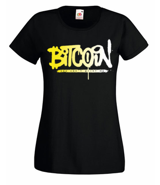 Z lekkim niedomówieniem - Koszulka z nadrukiem - Kryptowaluty - bitcoin - Damska