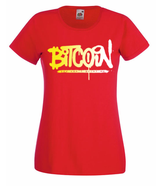 Z lekkim niedomówieniem - Koszulka z nadrukiem - Kryptowaluty - bitcoin - Damska