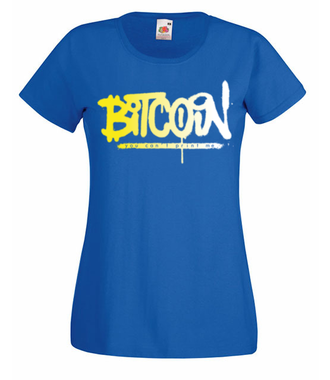 Z lekkim niedomówieniem - Koszulka z nadrukiem - Kryptowaluty - bitcoin - Damska