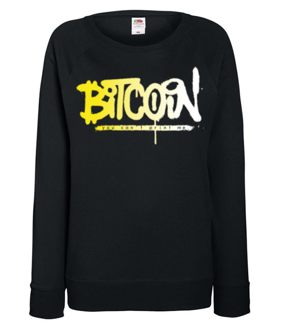 Z lekkim niedomowieniem bluza z nadrukiem kryptowaluty bitcoin kobieta jipi pl 1884 115