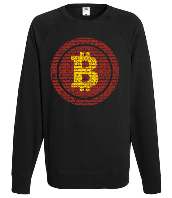 Jedynie sluszny mural bluza z nadrukiem kryptowaluty bitcoin mezczyzna jipi pl 1887 107