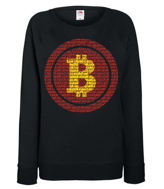 Jedynie słuszny mural - Bluza z nadrukiem - Kryptowaluty - bitcoin - Damska