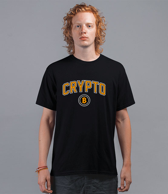 W amerykańskim stylu - Koszulka z nadrukiem - Kryptowaluty - bitcoin - Męska