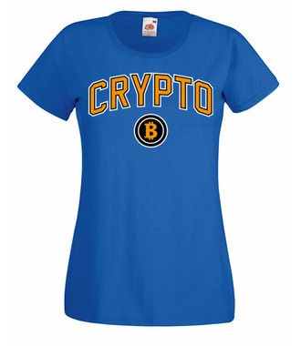 W amerykańskim stylu - Koszulka z nadrukiem - Bitcoin - Kryptowaluty - Damska