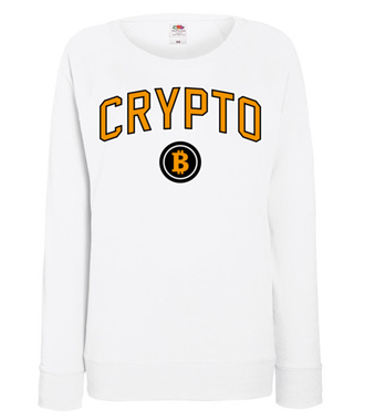 W amerykańskim stylu - Bluza z nadrukiem - Bitcoin - Kryptowaluty - Damska