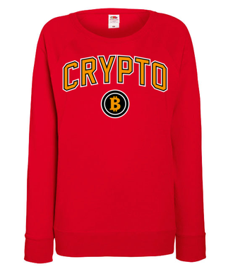 W amerykańskim stylu - Bluza z nadrukiem - Kryptowaluty - bitcoin - Damska