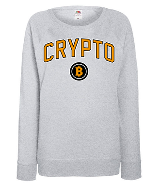 W amerykańskim stylu - Bluza z nadrukiem - Kryptowaluty - bitcoin - Damska