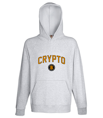 W amerykańskim stylu - Bluza z nadrukiem - Bitcoin - Kryptowaluty - Męska z kapturem