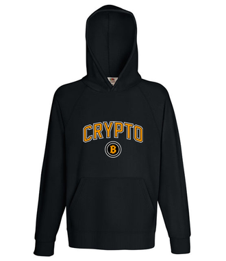 W amerykańskim stylu - Bluza z nadrukiem - Bitcoin - Kryptowaluty - Męska z kapturem