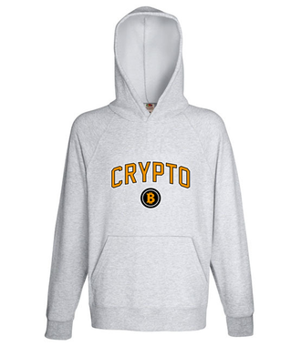W amerykańskim stylu - Bluza z nadrukiem - Kryptowaluty - bitcoin - Męska z kapturem