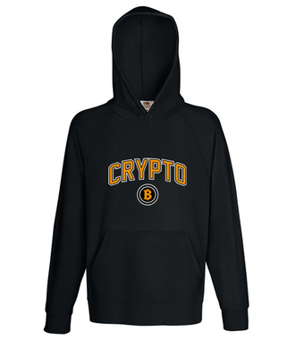 W amerykańskim stylu - Bluza z nadrukiem - Kryptowaluty - bitcoin - Męska z kapturem
