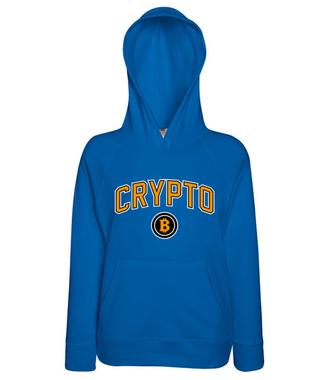 W amerykańskim stylu - Bluza z nadrukiem - Kryptowaluty - bitcoin - Damska z kapturem
