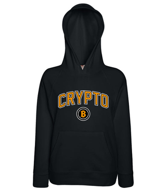 W amerykańskim stylu - Bluza z nadrukiem - Kryptowaluty - bitcoin - Damska z kapturem