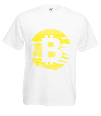 Podniszczone graffiti? - Koszulka z nadrukiem - Kryptowaluty - bitcoin - Męska