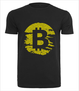 Podniszczone graffiti? - Koszulka z nadrukiem - Kryptowaluty - bitcoin - Męska