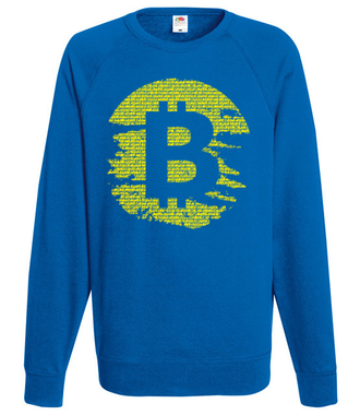 Podniszczone graffiti? - Bluza z nadrukiem - Kryptowaluty - bitcoin - Męska