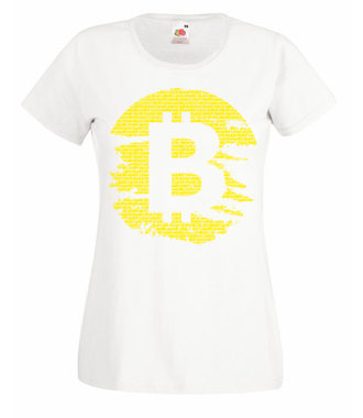 Podniszczone graffiti? - Koszulka z nadrukiem - Kryptowaluty - bitcoin - Damska