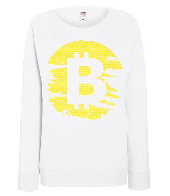 Podniszczone graffiti bluza z nadrukiem kryptowaluty bitcoin kobieta jipi pl 1892 114
